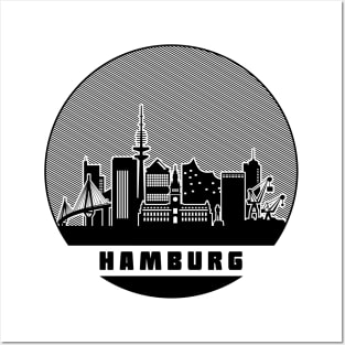 Hamburg Germany Skyline Posters and Art